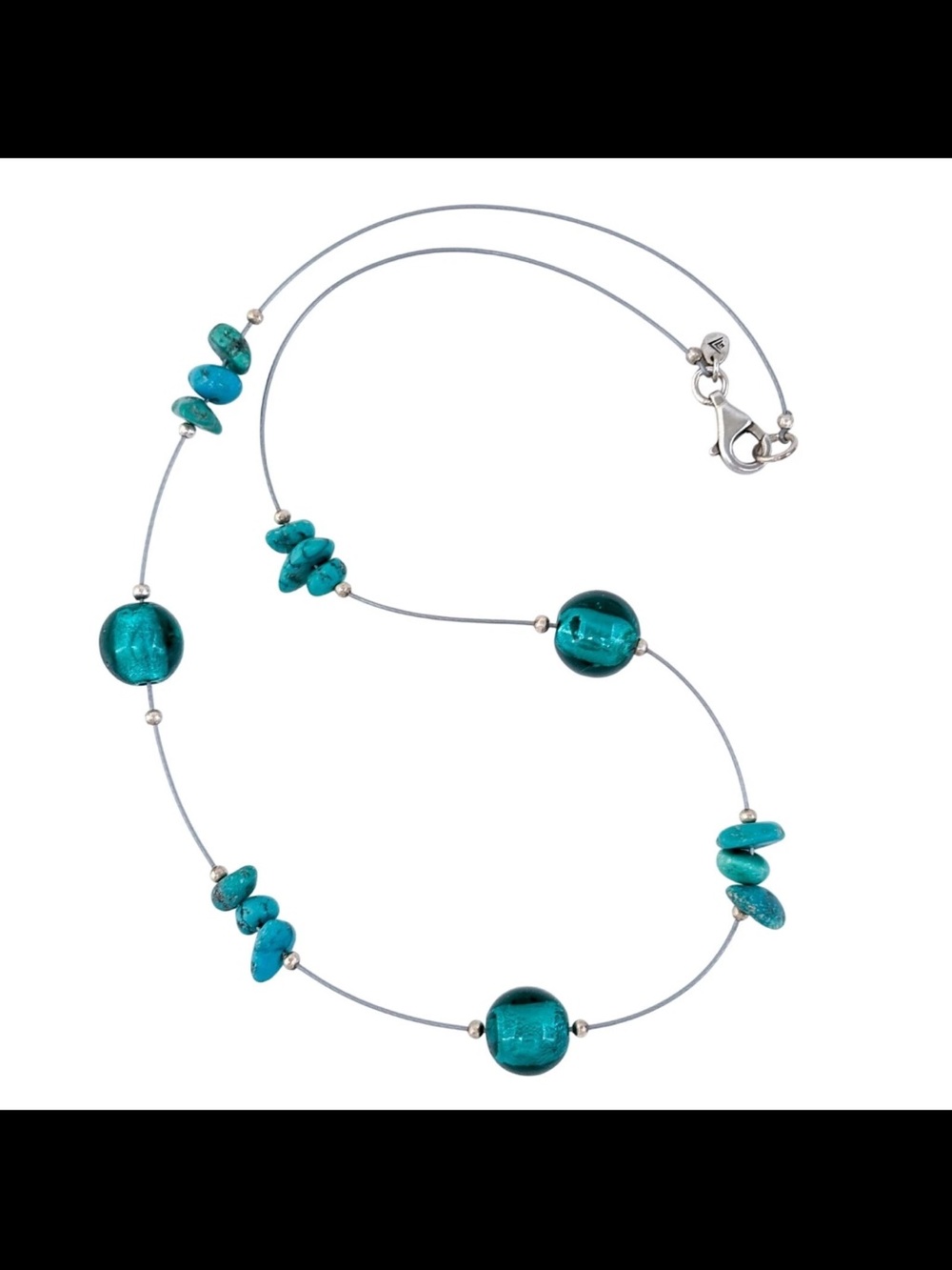 Silpada Turquoise Bead Station Necklace - Women Jewelry